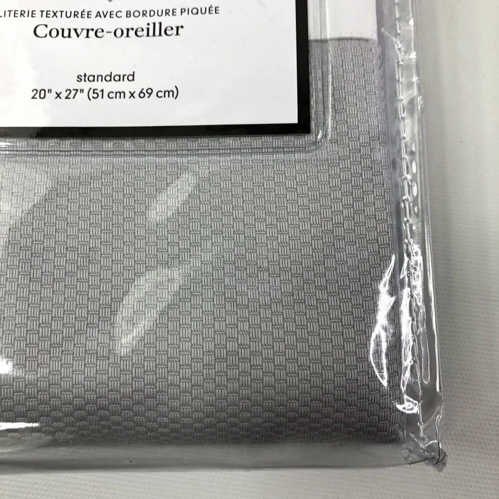 Williams Sonoma Home Border Pique Textured Standard Sham 20